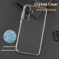 Phone Case for Samsung Galaxy A55 5G, Clear Shockproof Protective Bumper Cover