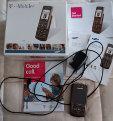 Samsung SGH-t819 (T-Mobile) Vintage Brown 1.3 MP Single-Sim Slider Cell Phone