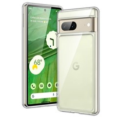 Google Pixel 7 Shockproof Phone Bumper Cover, Anti-Scratch Clear Back (Clear)