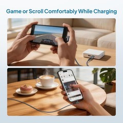 10FT Fast Charging USB-C Cable with 60W Adapter for iPhone 17 Pro Max