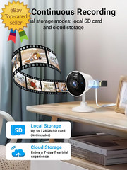[5G & 2.4G] Indoor/Outdoor Security Camera for Home, Baby/Elder/Dog/Pet Camera w