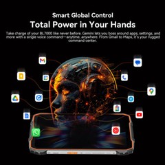 5G Blackview BL7000 4G LTE AI Rugged Smartphone Android 14 Mobile Outdoor NEW