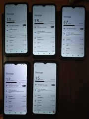 Lot of 5 Cloud Mobile Stratus C8 32GB Smartphone Black