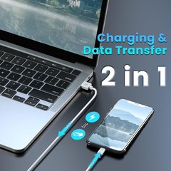 10FT White USB-C Charging Cable for Smartphones, Tablets, Cameras and More