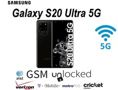 NEW Samsung Galaxy S20 Ultra 5G SM-G988U 12+128GB AT&T T-Mobile Verizon Unlocked