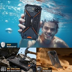 OUKITEL G3 Rugged Smartphone 16GB+128GB/1TB 6” HD 6300mAh Battery IP68/IP69K OTG