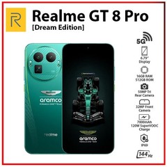 Realme GT 8 Pro 5G 16GB+512GB DREAM EDITION Dual SIM Android Cell Phone