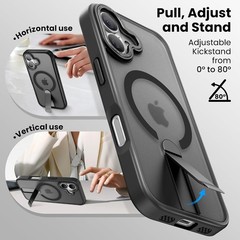 iPhone 17 Case 6.3&Prime; Shockproof Protective Phone Cover Compatible with Mag Safe