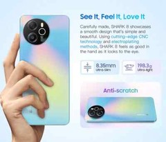 SHARK 8 Machine Android 13 8GB 128GB/256GB G99 6.78 » 120Hz 2.4K Display 64MP Ca
