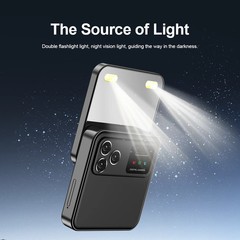 SERVO R18 Pro Mini Phone 2.4&Prime; Rotating Screen Dual SIM 2G GSM Flashlight Radio