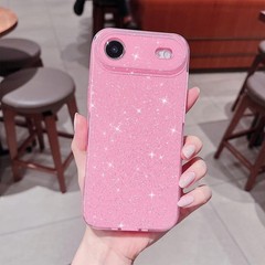 iPhone Air Neon Case, Cute Aesthetic Bling Glitter Thin Slim Shockproof Soft TPU