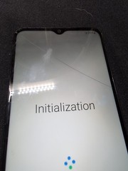 samsung Galaxy A02S Black smart Phone. For parts Only But Powers On