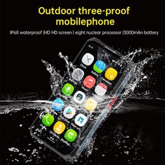 Global MINI 4G Rugged Phone Android Smartphone Waterproof 6+128GB UNIWA R4002