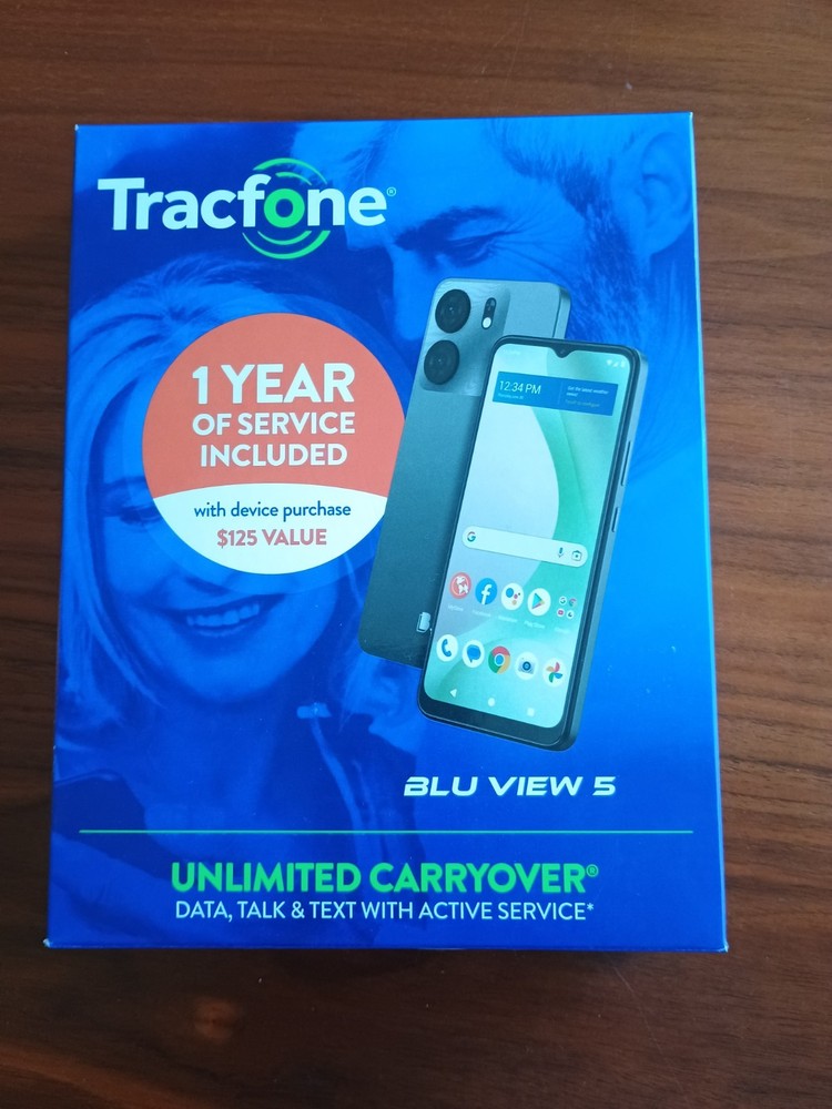 BLU View 5 B160V 64GB TracFone Locked 6.5&Prime; Smartphone Android Dual Camera 13MP