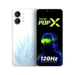 TECNO POP X 4G | 120Hz 6.74&Prime; Smooth Display | AI Flash Snap| 5000mAh | White