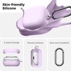 Silicone Case for Samsung Galaxy Buds4 and Galaxy Buds4 Pro (2026) Shockproof Co
