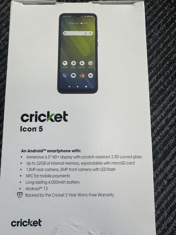 Cricket Icon 5 SL112C 32GB 3GB (Cricket Wireless Locked) Black
