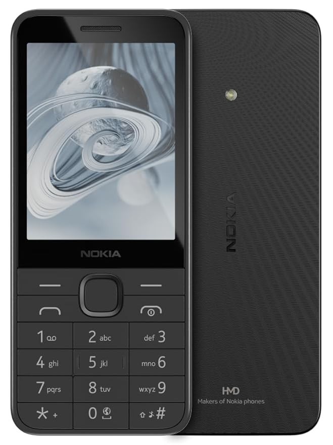 🔥Nokia 220 4G Dual SIM Unlocked Keypad Phone Bluetooth FM Radio USB-C Black🔥
