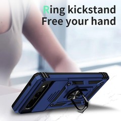 for Google Pixel 7 Pro Case with Camera Lens Cover, 10 FT Drop Protection, Navy
