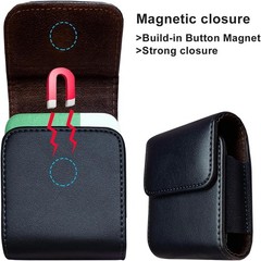 Galaxy Z Flip 7/6/5/4/3 Belt Phone Holster, 360 Rotating Leather Pouch Case