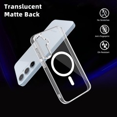 Samsung Galaxy A55 5G Case Hard Yellowing Resistant Magnetic Cover Clear 2024
