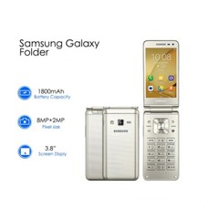 Samsung Galaxy Folder G1600 Unlocked Flip Phone Dual Sim 2GB RAM 16GB ROM Phone