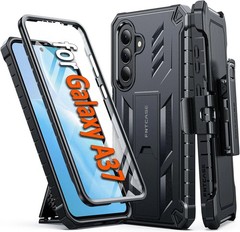 Samsung Galaxy A37 Case with Belt-Clip Holster, Kickstand, and Screen Protector