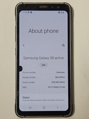 Samsung Galaxy S8 Active – 64 GB – Meteor Gray (Unlocked)(FOG CAMERA)(HEAVY USED