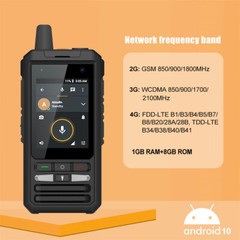 F80S IP54 Waterproof 4G Android Smart Phone PTT Walkie Talkie Zello Touchscreen