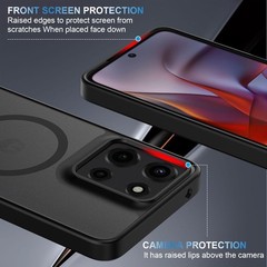 Motorola Moto G Power 2025/2026 Case, Magnetic Phone Case with Screen Protector