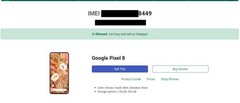 Google Pixel 8 – 128GB – Obsidian – Verizon Locked – Mint Condition – In Film