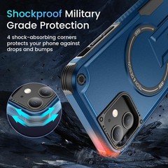 For iPhone 12 /12 Pro Case with Shockproof Protection & Screen Protector MagSafe