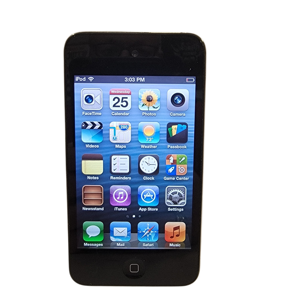 Apple iPod Touch 4th Gen 8GB Black (MC540LL/A) iOS 6.1.6 Wi-Fi MP3 Player
