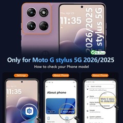 Black Case with Stand for Motorola Moto G Stylus 5G 2026/2025, Compatible with M