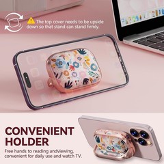 Cute Floral AirPods Pro 2 Case Cover with Lock – Hard Shell for 2nd Gen Pro