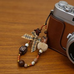 Beaded Camera Wrist Strap Cute Digital Camera Charm Lanyard Phone Charms Strap
