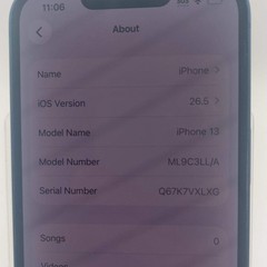 Factory Unlocked Apple iPhone 13 128GB Blue ML9C3LL/A