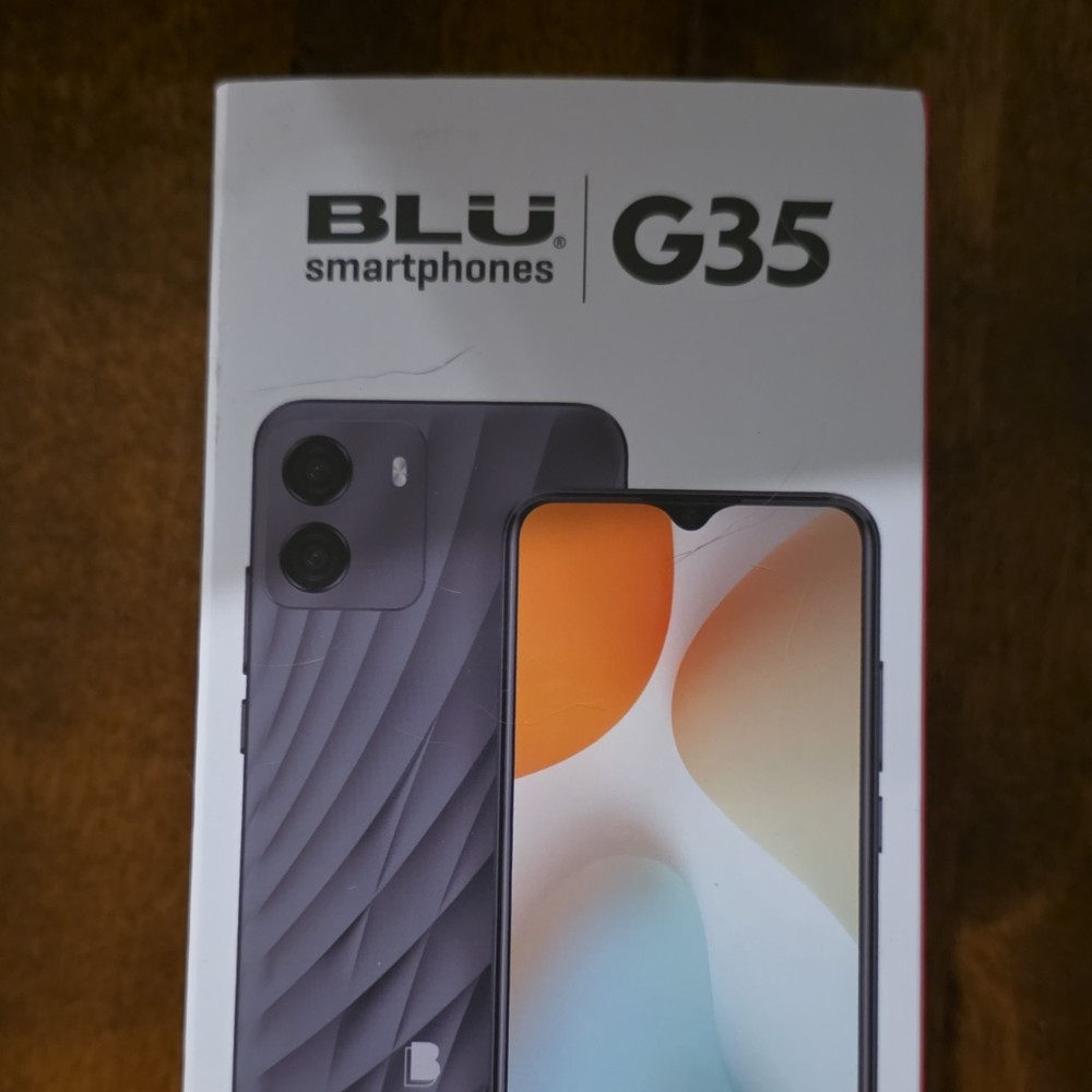 BLU G35 Smartphone Black Android Unlocked Dual SIM 4G LTE. AT&T Mobile Phone.