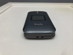 LIVELY Grey Flip 2 Cell Phone for Seniors w/ Charging Doc – Tested Working