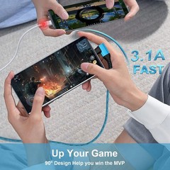 3.1A USB-C Fast Charging Cable 5 Pack 6ft for Samsung Galaxy S26 S25 Ultra