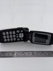 Kyocera Virgin Mobile White & Black Wireless Color Screen Cellular Flip Phone