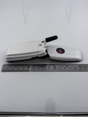 Kyocera Virgin Mobile White & Black Wireless Color Screen Cellular Flip Phone