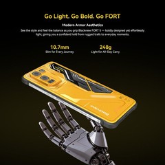 Blackview FORT 5 4G LTE Slim Rugged Cell Phone Android 16 Waterproof Octa Core
