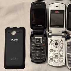 Lot Of Smart & Flip Phones, Untested, Parts / Repair, Mixed Brands & Models