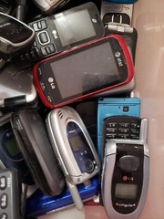 Lot of 50 Mixed Brand Vintage Phone Cell Movie Prop Collectible Untested