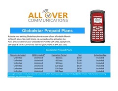 GLOBALSTAR LOW ACTIVATION FEE UNLIMITED CALLING FOR YOUR GLOBALSTAR PHONE!!!