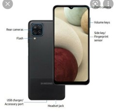 Samsung Galaxy A12 Dual SIM 64GB 6.5&Prime; Fingerprint NFC 4G LTE Android Unlocked