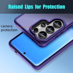 Samsung Galaxy S26 Ultra Case, Thin Anti-Scratch PC Matte Translucent Back & TPU