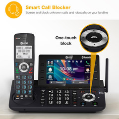 2-Handset DECT 6.0 Cordless Home and Business Phone with Answering Machine, 5&Prime; C