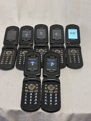 LOT of 7 Kyocera DuraXT E4277 Sprint PTT 3G Rugged GPS Flip Camera Cell Phone